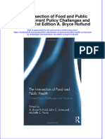 Textbook The Intersection of Food and Public Health Current Policy Challenges and Solutions 1St Edition A Bryce Hoflund Ebook All Chapter PDF