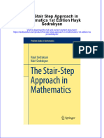 Textbook The Stair Step Approach in Mathematics 1St Edition Hayk Sedrakyan Ebook All Chapter PDF