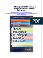 Textbook The Risk Management of Contingent Convertible Coco Bonds Jan de Spiegeleer Ebook All Chapter PDF