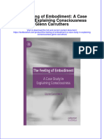 PDF The Feeling of Embodiment A Case Study in Explaining Consciousness Glenn Carruthers Ebook Full Chapter