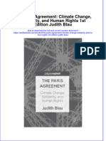 Textbook The Paris Agreement Climate Change Solidarity and Human Rights 1St Edition Judith Blau Ebook All Chapter PDF