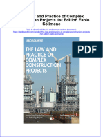 Full Chapter The Law and Practice of Complex Construction Projects 1St Edition Fabio Solimene PDF