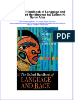 Full Chapter The Oxford Handbook of Language and Race Oxford Handbooks 1St Edition H Samy Alim PDF