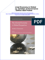 Textbook The Informal Economy in Global Perspective Varieties of Governance 1St Edition Abel Polese Ebook All Chapter PDF