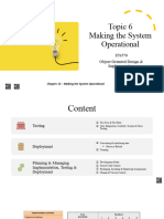 ITS570 Topic 6 - Making The System Operational (C13)