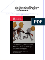 PDF The Routledge International Handbook of Criminology and Human Rights Leanne Weber Ebook Full Chapter