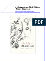 Textbook The Subject of Experience First Edition Galen Strawson Ebook All Chapter PDF