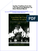 Textbook The Tamburitza Tradition From The Balkans To The American Midwest 1St Edition Richard March Ebook All Chapter PDF