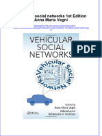 Textbook Vehicular Social Networks 1St Edition Anna Maria Vegni Ebook All Chapter PDF