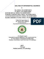 Design and Analysis of Differential Gearbox