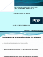 Présentation Sécurité Sanitaire Des Aliments