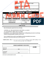 Licta March 2024 Paper 2 A Level Chemistry Marking Guide