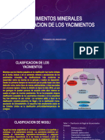 Clasificacion Yacimientos