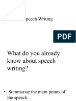 Speech Writing