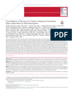 Cross Validation of Risk Scores For Patients Under