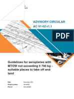 Advisory Circular 91 02 Guidelines For Aeroplanes With Mtow Not Exceeding 5700 KG Suitable Places To Take Off and Land - 0