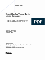 Thrust Chamber Thermal Barrier Coating Techniques