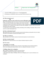 Class-VII SST Notes-4 Our Changing Earth