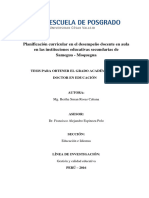 TESIS Planificacion Curricular en El Desempeño Docente Samegua Moquegua