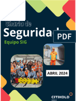 Charla de Seguridad - ABRIL