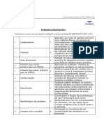 Exercício 1 (ISO TS 22002) - Termos e Definições