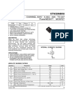 w20nb50 500V 20A Mosfet