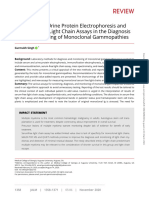 SPEP - UPEP - SFLCA in Diagnostic and Monitoring of Gammapathies