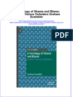 (Download PDF) A Sociology of Shame and Blame Insiders Versus Outsiders Graham Scambler Online Ebook All Chapter PDF