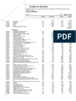 4.0 Lista Total de Insumos