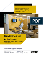 Dental Hygiene Program Guidelines 2023 