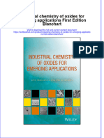 (Download PDF) Industrial Chemistry of Oxides For Emerging Applications First Edition Blanchart Online Ebook All Chapter PDF