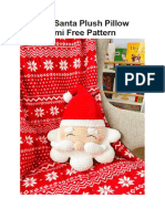 Crochet Santa Plush Pillow Amigurumi Free Pattern