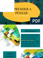 APRENDER A PENSAR Expo Psico. Aprendizaje Grupo #8