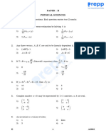 TN Set Exam 2018 Question Paper Physics