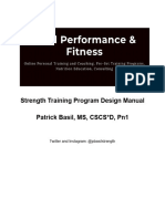 Strength Training Program Design Manual Pat Basil