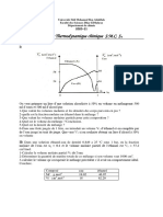 TD de Thermodynamique Chimique S.M.C. S