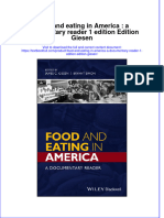 (Download PDF) Food and Eating in America A Documentary Reader 1 Edition Edition Giesen Online Ebook All Chapter PDF