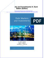 (Download PDF) Debt Markets and Investments H Kent Baker Editor Online Ebook All Chapter PDF