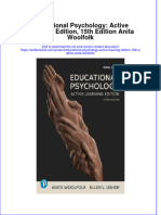 (Download PDF) Educational Psychology Active Learning Edition 15Th Edition Anita Woolfolk Online Ebook All Chapter PDF