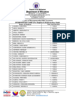 Annex 4b Recommended Learners For NLC