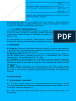 Procedimiento Almacenamiento, Inventario y Despacho