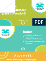 Educação Infantil - Brincar para Aprender - Luciana Brites