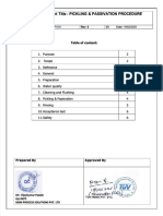 Pickling Amp Passivation Procedure Main Compress