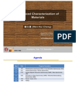 Advanced Characterization of Materials: (Wen-Hui Cheng)