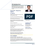 DWARAKANATH RAJAGOPALAN - Piping - Stress - Engineer - Resume