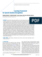 Lightweight Deep Learning Framework For Speech Emotion Recognition