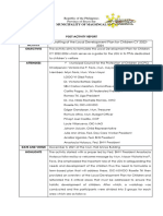 Crafting of Sectoral Plan Post Activity Report