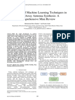 Application of Machine Learning Techniques in Phased Array Antenna Synthesis: A Comprehensive Mini Review