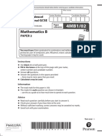 iGCSE Edexcel Maths B Nov 21 Paper 2 QP