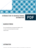 Introduction To Manufacturing Automation